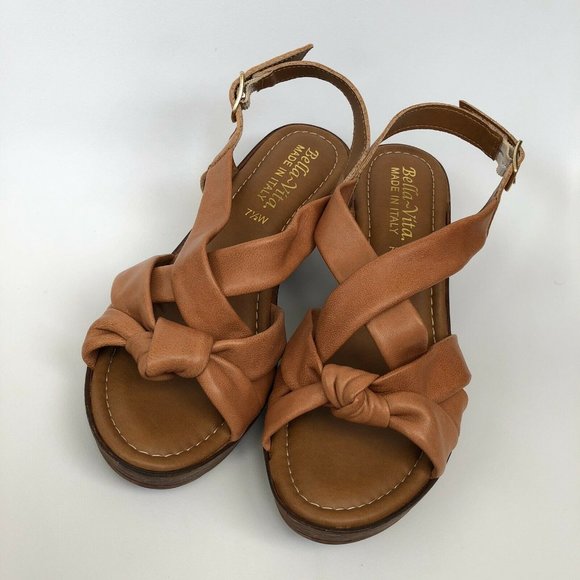 Bella Vita Italy Wes Women Shoes Wedge Sandals 7.5 - Picture 3 of 10